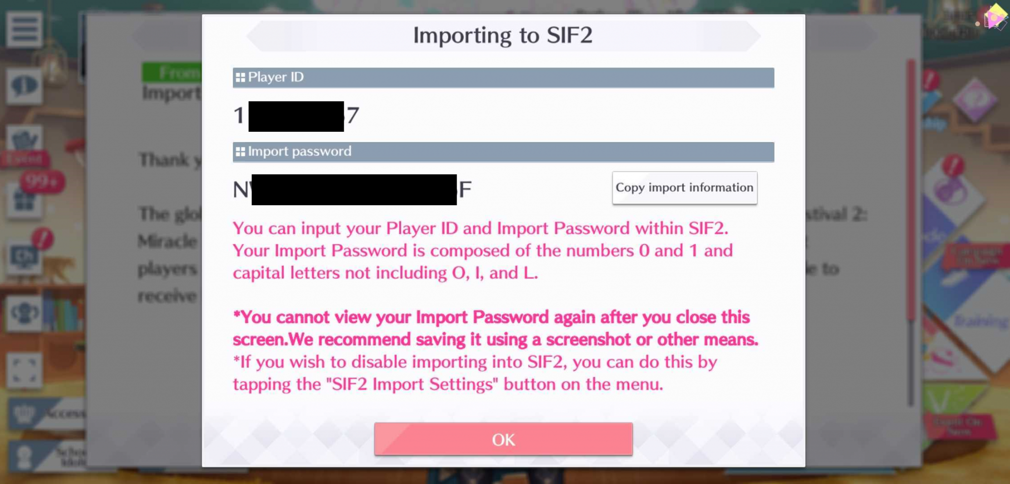 Importing Your Data to SIF 2 | NEWS | Love Live! School Idol Festival ...
